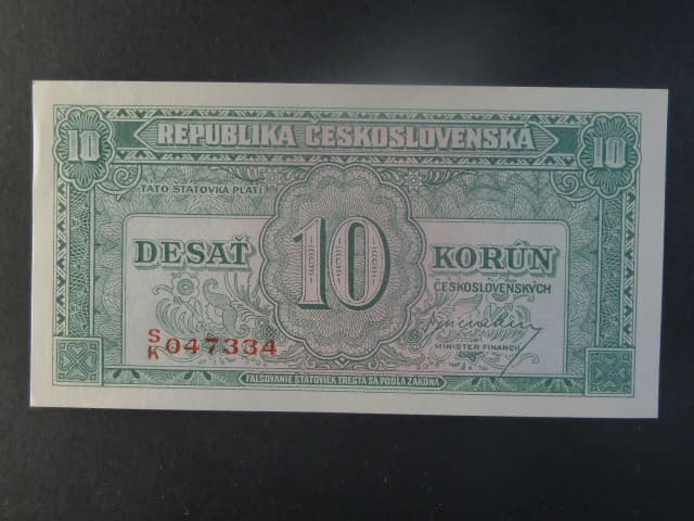 10 Kčs 1945 série S/K