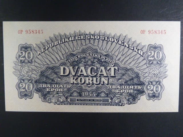 20 K 1944 série OP, číslovač 8