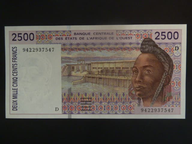 ZÁPADNÍ AFRIKA, MALI, 2500 Francs 1994 D, BNB. B117Dc