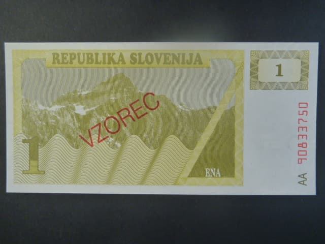 1 Tolar 1990, BNB. B201as2, Pi. 1, s přetiskem VZOREC