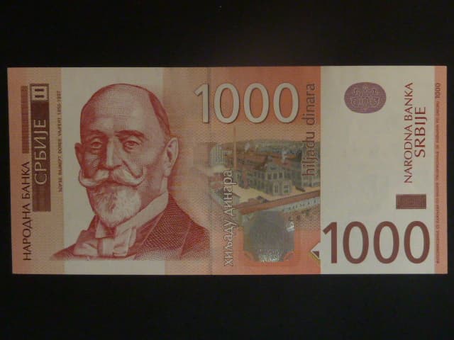 1000 Dinara 2003, série AA Dinkič, BNB. B404a, Pi. 44
