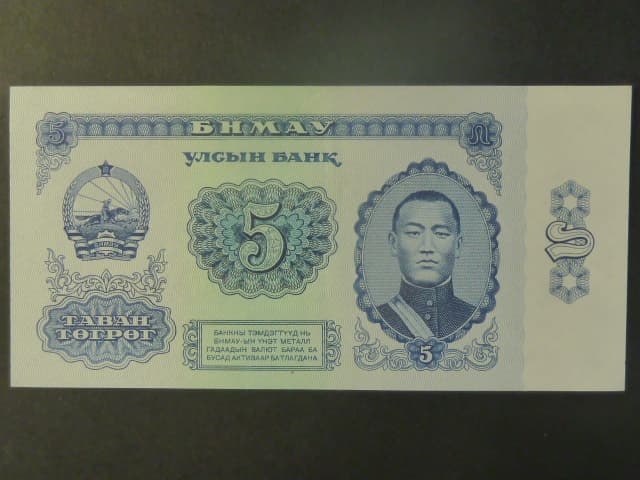 MONGOLSKO, 5 Tögrög 1981, BNB. B310b, Pi. 44