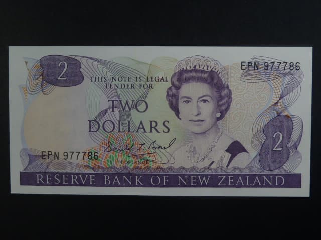 NOVÝ ZÉLAND, 2 Dollar 1989, BNB. B117c, Pi. 170