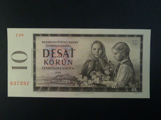 10 Kčs 1960 série J 09