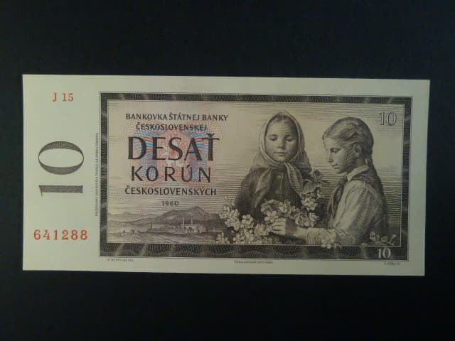 10 Kčs 1960 série J 15