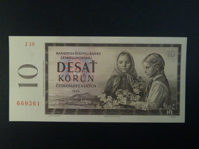 10 Kčs 1960 série J 19