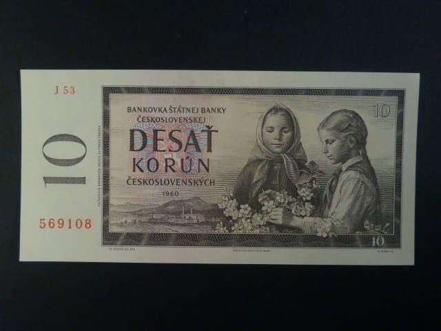 10 Kčs 1960 série J 53
