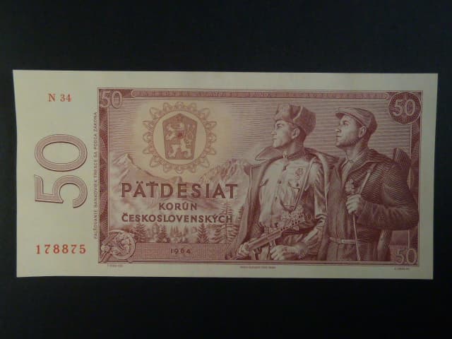 50 Kčs 1964 série N 34 II.deska