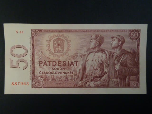 50 Kčs 1964 série N 41 II.deska