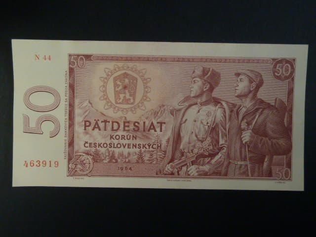 50 Kčs 1964 série N 44 II.deska