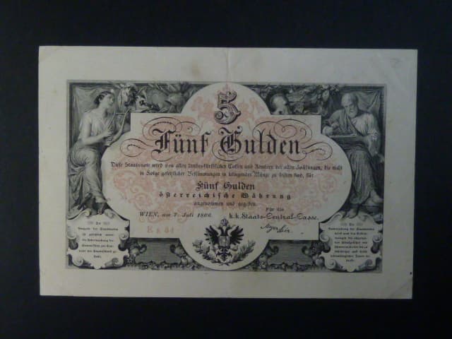 5 Gulden 1866 série Es 34
