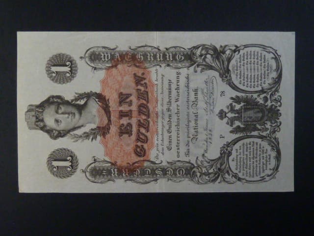 1 Gulden 1858 série P 78