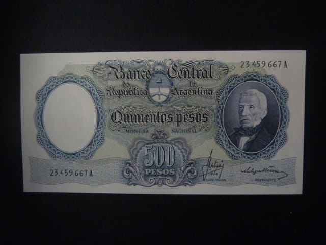 ARGENTINA, 500 Pesos 1966, BNB. B331c, Pi. 278