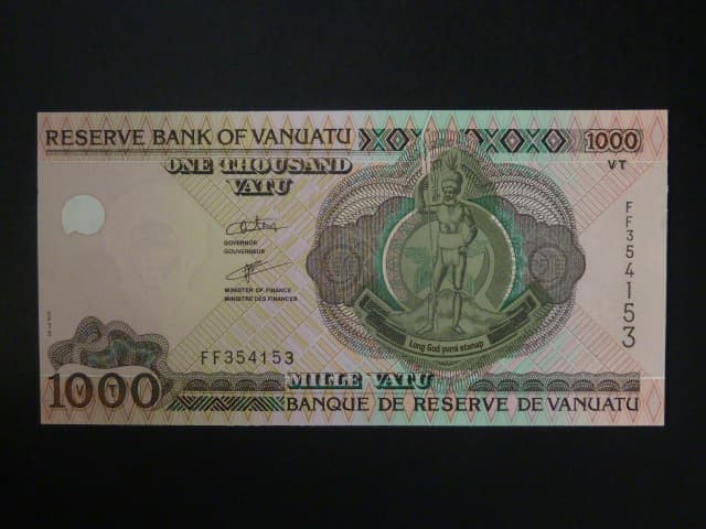 VANUATU, 1000 Vatu 2005 série FF, RESERVE BANK, BNB. B205b, Pi. 10