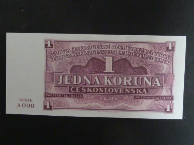 1 Kčs 1962, nevydaná, oboustranná