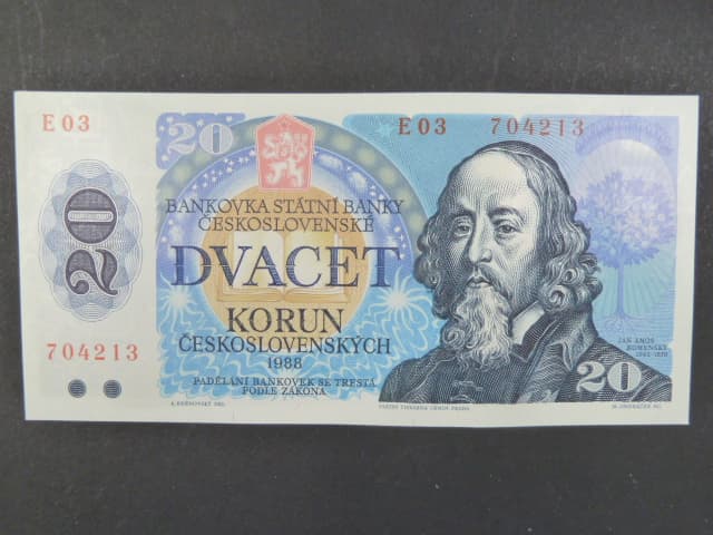20 Kčs 1988 série E 03
