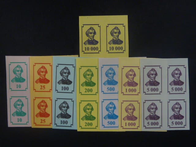 Sada kolků 4x 10-10000