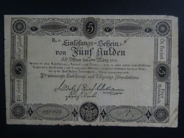 5 Gulden 1811 série B