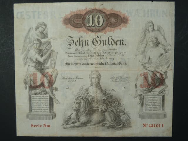 10 Gulden 1858 série Nm