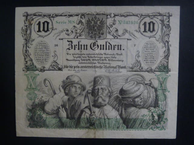 10 Gulden 1863 Serie MS