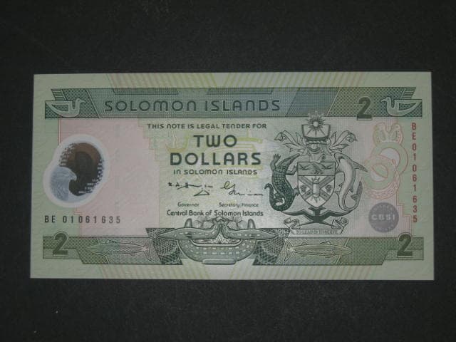 ŠALAMOUNOVY OSTROVY, 2 Dollars 2001, BNB. B213a, Pi. 23