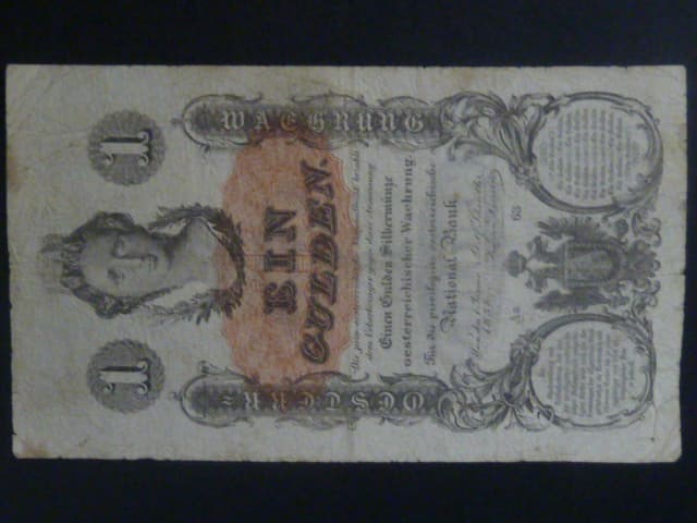 1 Gulden 1858 série Aa 63