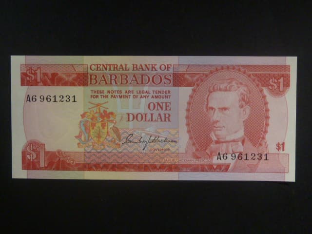 BARBADOS, 1 Dollar 1973, BNB. B201a, Pi. 29
