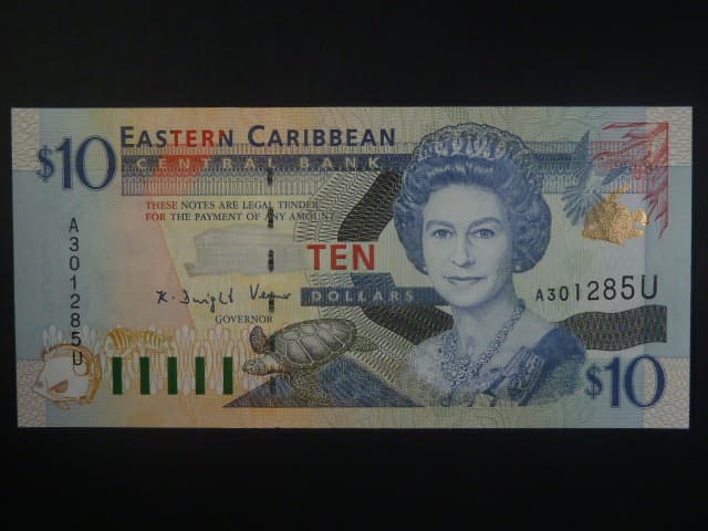 VÝCHODOKARIBSKÉ STÁTY - Anguilla, 10 Dollars 2008, BNB. B232a, Pi. 48