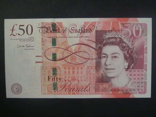 50 Pounds 2010 Salmon BNB. B202a, Pi. 393a