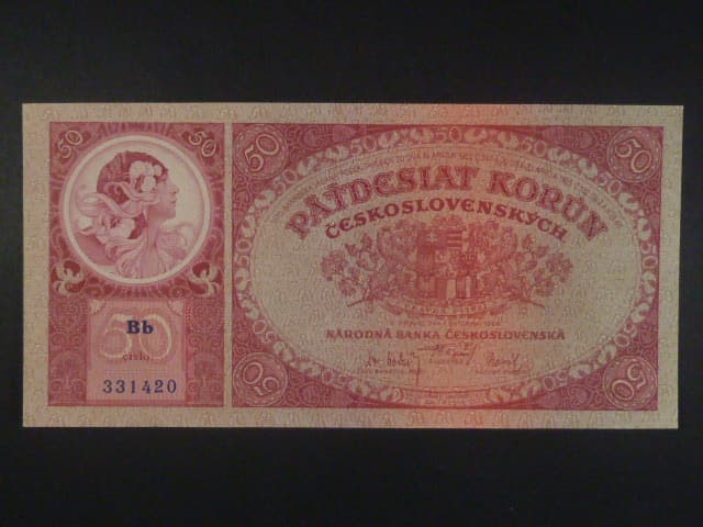 50 Kč 1929 série Bb