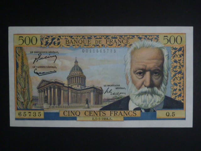 500 Francs 7.1. 1961, BNB. 988a, Pi. 133