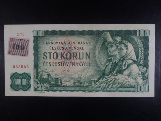 100 Kč 1961/1993 série Z 74, kolek