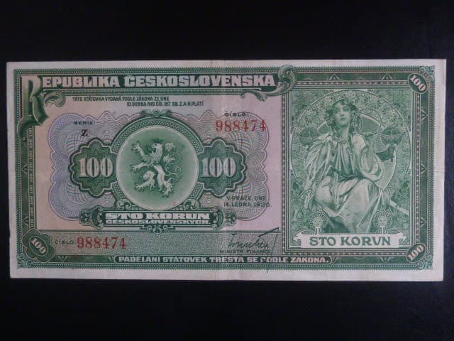 100 Kč 1920 série Z