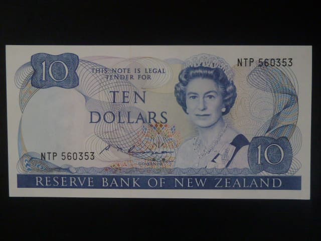 NOVÝ ZÉLAND, 10 Dollars 1985 Russel, BNB. B119b, Pi. 172
