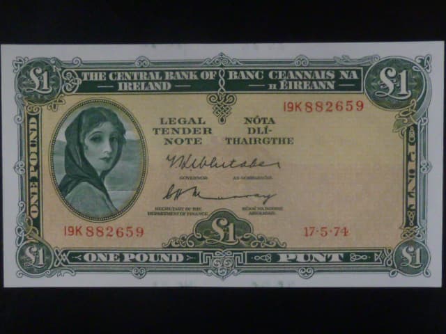 1 Pound 1974, BNB. B209c2, Pi. 64