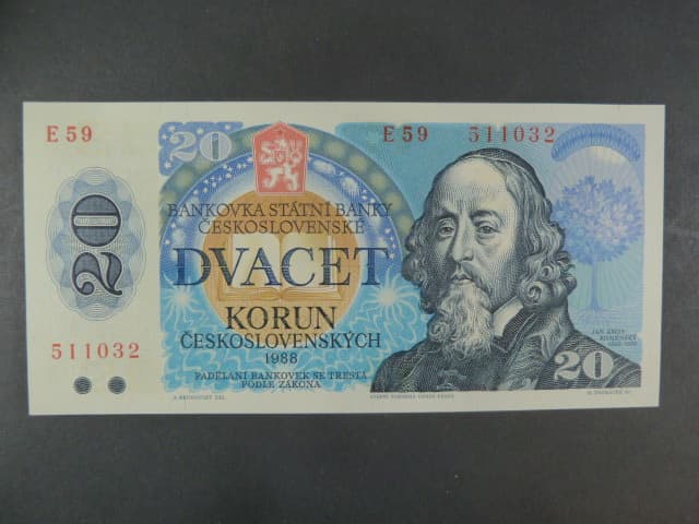 20 Kčs 1988 série E 59