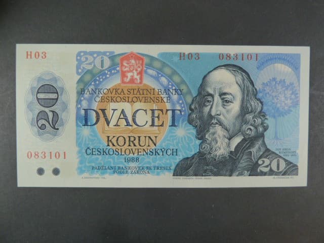 20 Kčs 1988 série H 03