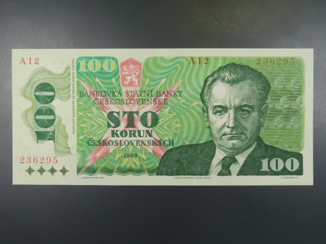 100 Kčs 1989 série A 12