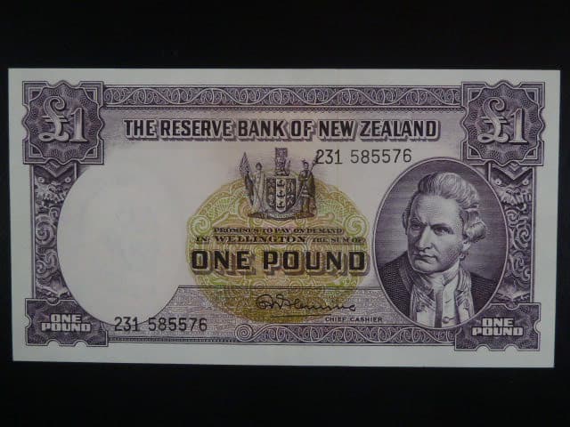 NOVÝ ZÉLAND, 1 Pound 1960, BNB. B106o, Pi. 159
