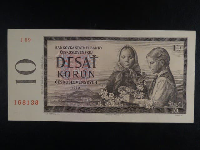 10 Kčs 1960 série J 89