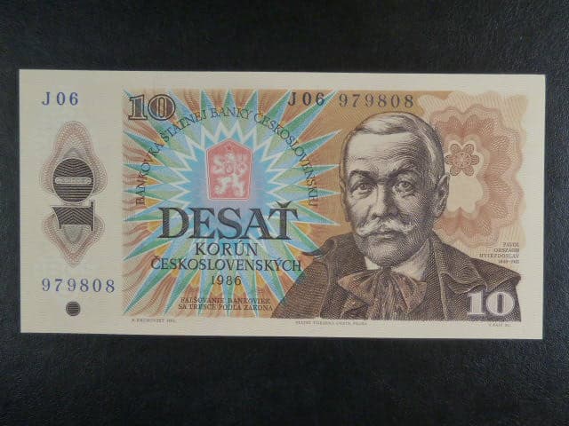 10 Kčs 1986 série J 06