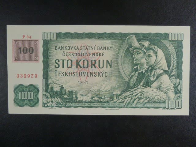 100 Kč 1961/1993 série P 84, kolek