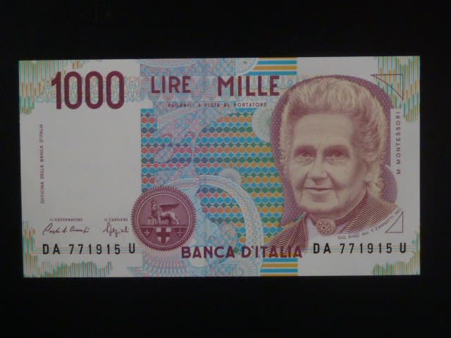 1000 Lire 1990, podpis Ciampi/Speziali, BNB. B465a, Pi. 114a