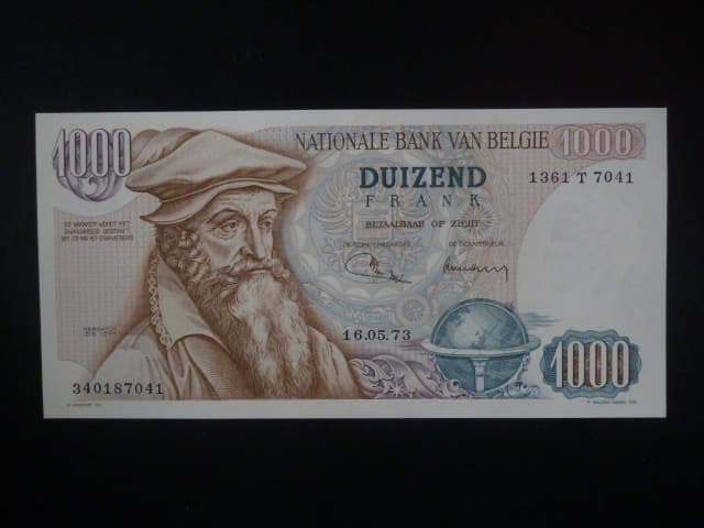 1000 Francs 1973, BNB. B583c, Pi. 136