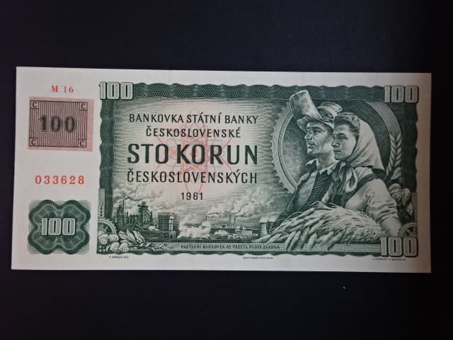 100 Kč 1961/1993 série M 16, kolek