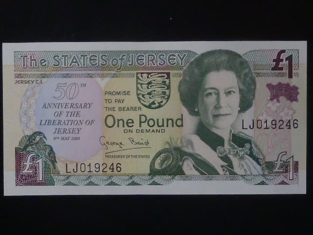 1 Pounds 1995 pamětní - 50. výročí osvobození, BNB. B125a, Pi. 25