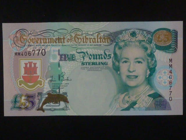 5 Pounds sterling 2000 pamětní - milénium, BNB. B127a, Pi. 29
