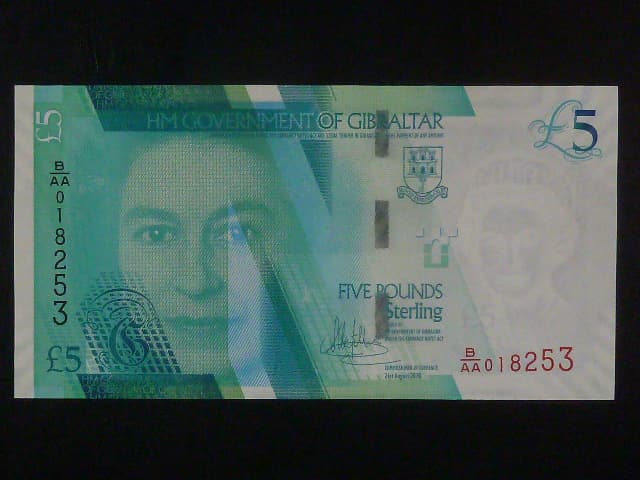 5 Pounds sterling 2020, BNB. B136a