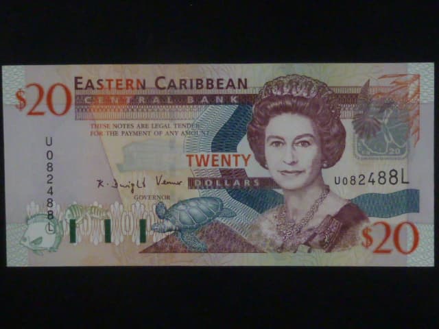 VÝCHODOKARIBSKÉ STÁTY, 20 Dollars 2003 (Sv. Lucie), BNB. B228l, Pi. 45