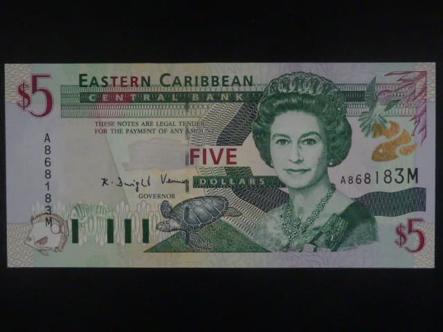 VÝCHODOKARIBSKÉ STÁTY, 5 Dollars 2001 (Monserrat), BNB. B221m, Pi. 37
